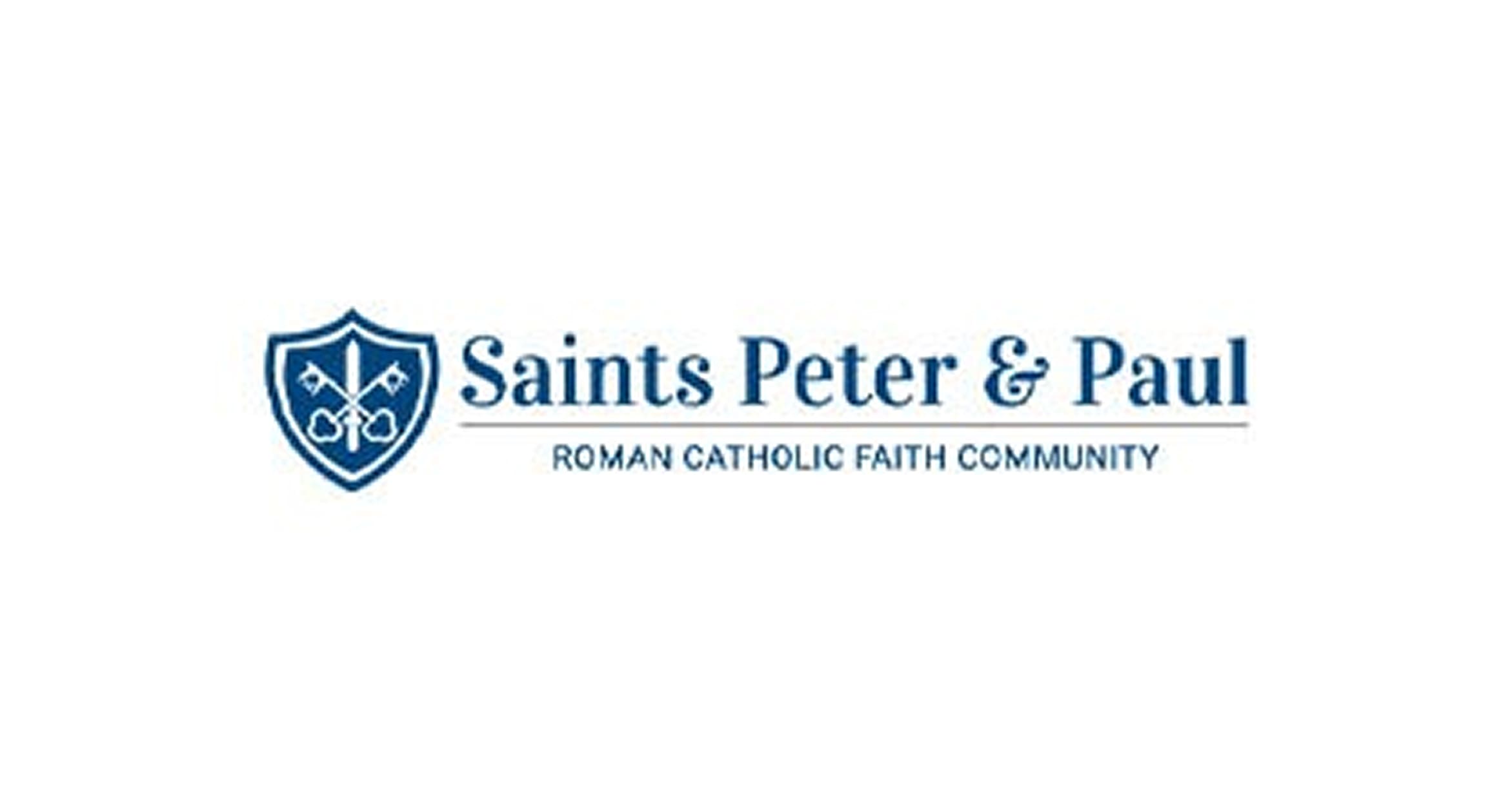 Saints Peter & Paul logo, representing a Roman Catholic faith community.